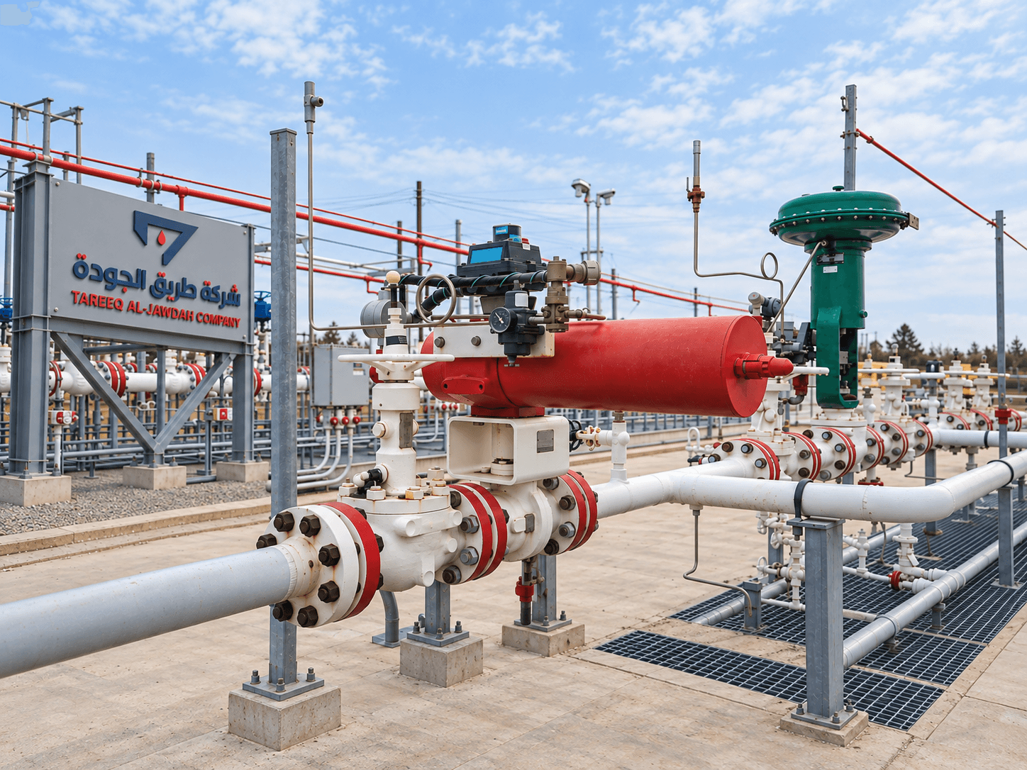Quality inspector testing an API gate valve